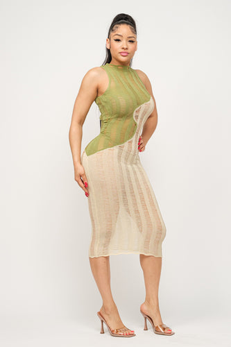 WAVE MY BODY COVERUP MAXI DRESS