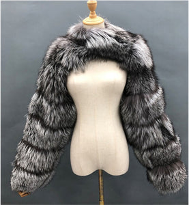 Fur Ultra Short Faux Fur Coat