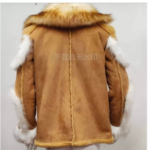 Warm Large Fur Collar Coat Jacket