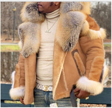 Load image into Gallery viewer, Warm Large Fur Collar Coat Jacket