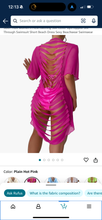 Load image into Gallery viewer, Ocean Mesh Bathing Suit Cover Ups Ripped See Through Swimsuit Short Beach Dres