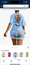 Load image into Gallery viewer, Ocean Mesh Bathing Suit Cover Ups Ripped See Through Swimsuit Short Beach Dres