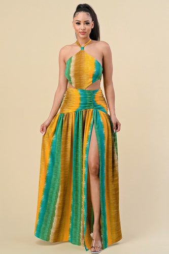 Cross Tie Back Maxi Dress