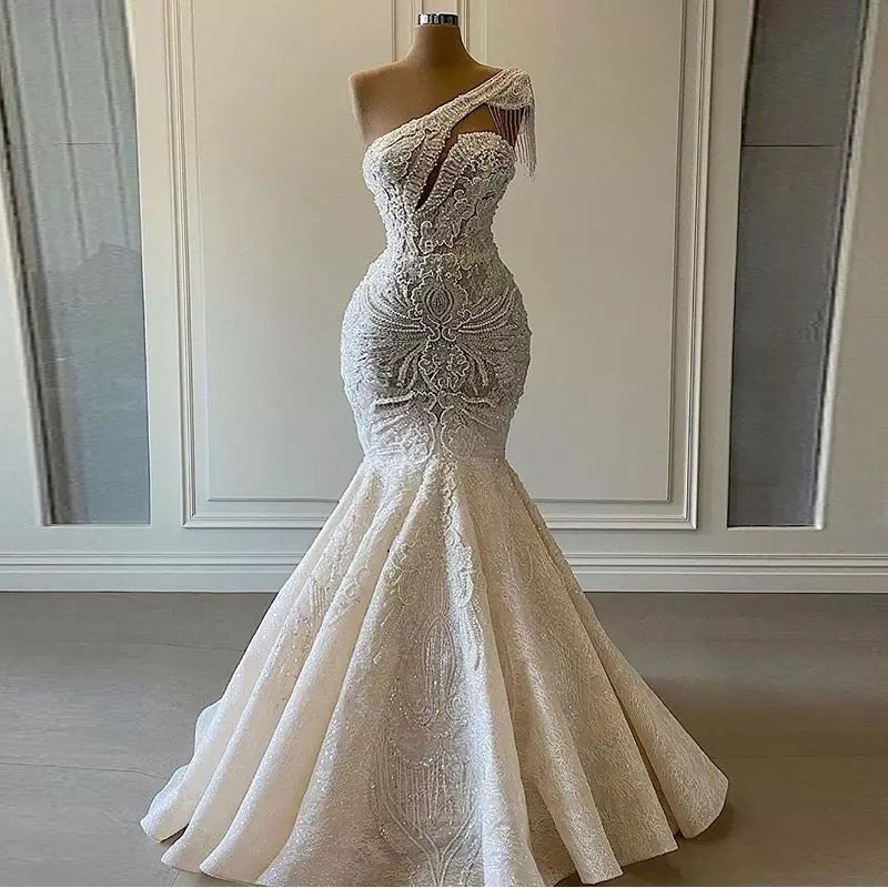 crystal lace wedding dresses